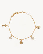 Yellow Gold Vermeil Love Unlocked Charm Bracelet