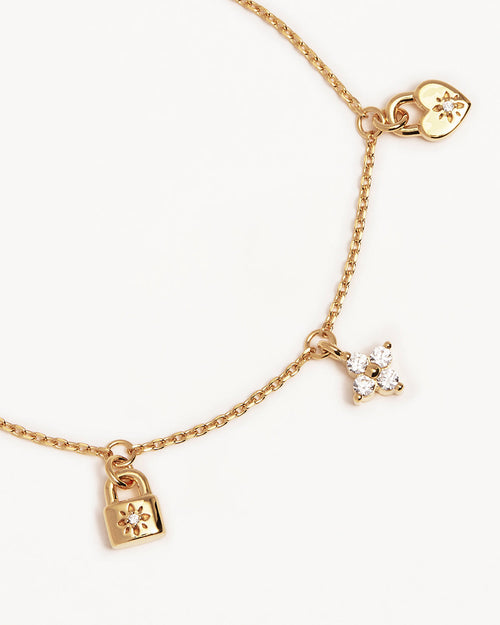 Yellow Gold Vermeil Love Unlocked Charm Bracelet
