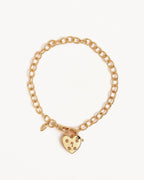 Yellow Gold Vermeil Love Unlocked Padlock Bracelet