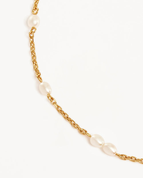 Yellow Gold Vermeil Serene Dreams Pearl Bracelet