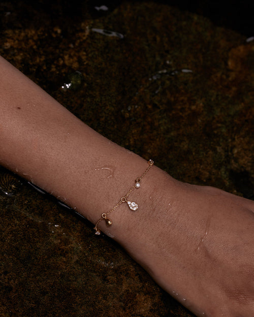 Yellow Gold Vermeil Ocean Mist Bracelet