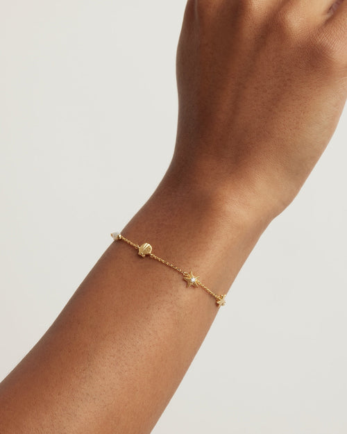 Yellow Gold Vermeil Ocean Dreaming Bracelet