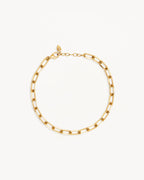 Yellow Gold Vermeil Fate Link Chain Bracelet