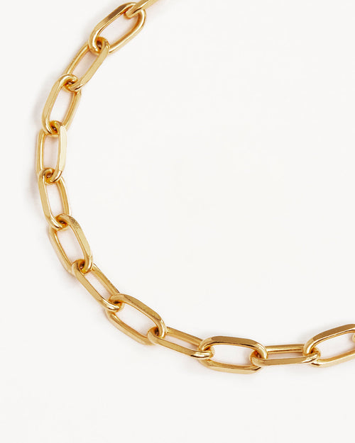 Yellow Gold Vermeil Fate Link Chain Bracelet