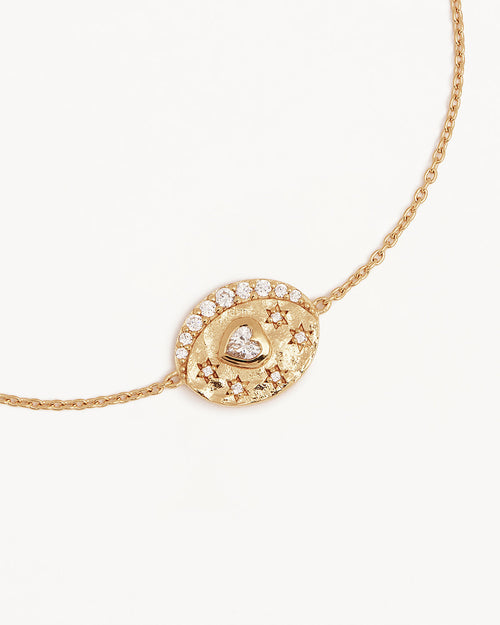 Yellow Gold Vermeil Love You to the Moon and Back Bracelet