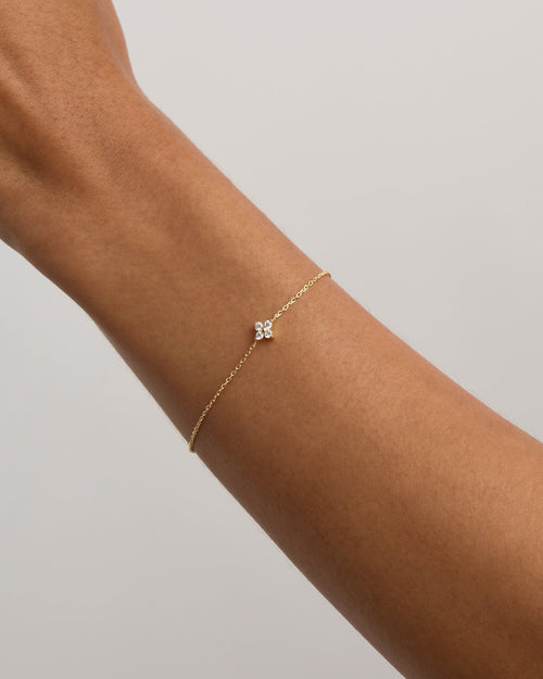 Yellow Gold Vermeil Crystal Bloom Bracelet