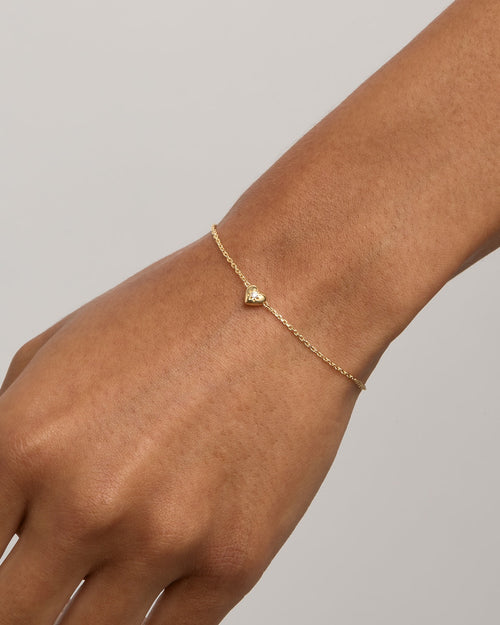 Yellow Gold Vermeil Blooming Hearts Bracelet