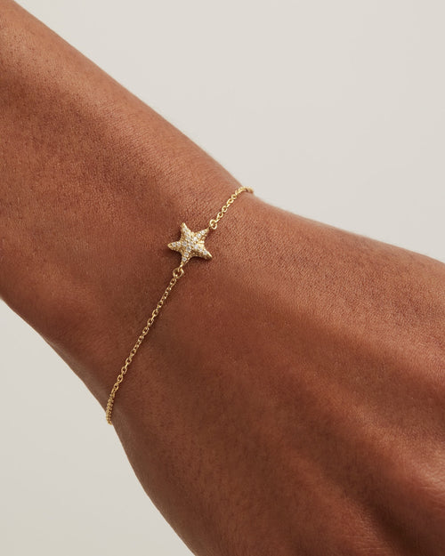 Yellow Gold Vermeil By the Sea Starfish Bracelet