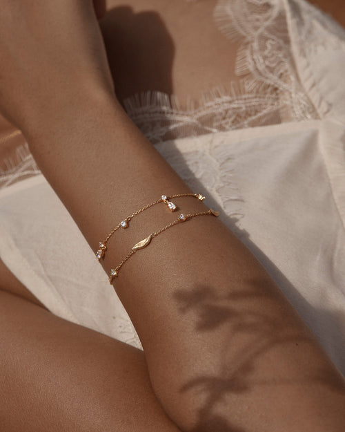 Yellow Gold Vermeil No Rain, No Flowers Bracelet