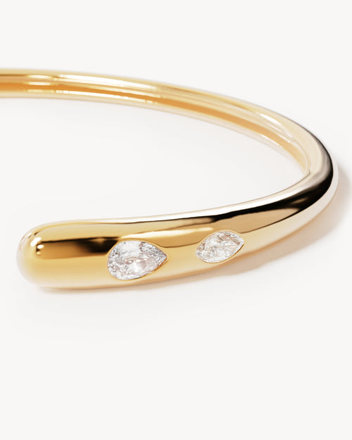 Yellow Gold Vermeil Dewdrop Cuff