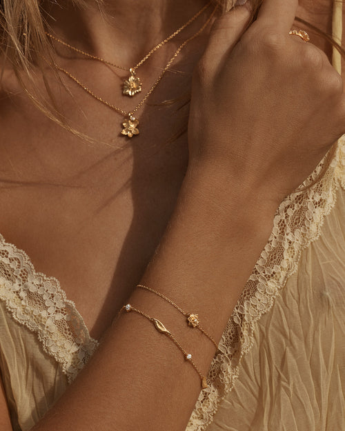 Yellow Gold Vermeil Bloom Within Lotus Bracelet