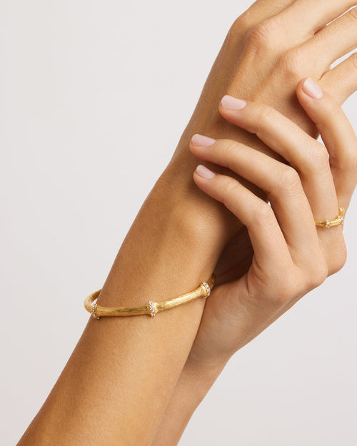 Yellow Gold Vermeil Intertwined Cuff
