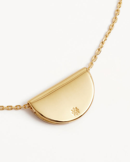 Yellow Gold Vermeil Lotus Short Necklace
