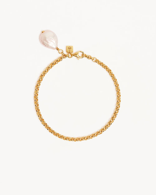 Yellow Gold Vermeil Embrace Stillness Pearl Bracelet