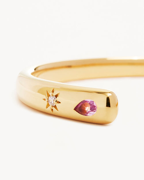 Yellow Gold Vermeil Connect to the Universe Cuff