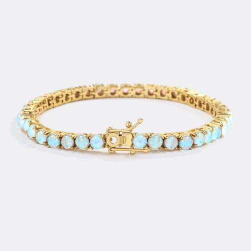 Blue Opal Tennis Bracelet