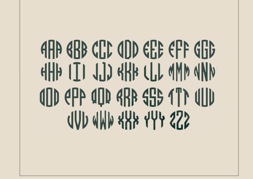 Block Monogram Earrings