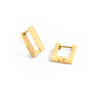 Chunky Square Huggie Earrings