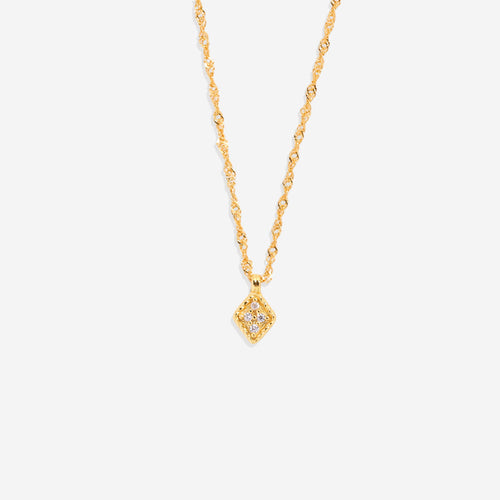 Dainty Birthstone Kite Necklace