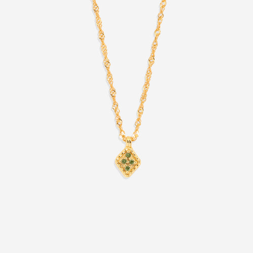 Dainty Birthstone Kite Necklace