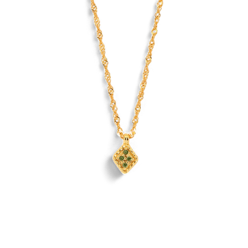 Dainty Birthstone Kite Necklace