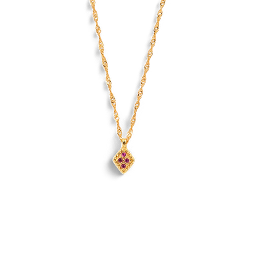 Dainty Birthstone Kite Necklace