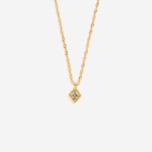 Dainty Birthstone Kite Necklace