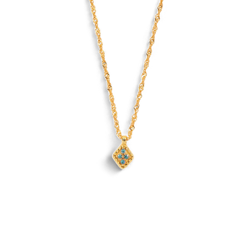 Dainty Birthstone Kite Necklace