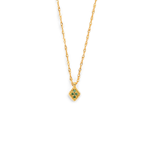 Dainty Birthstone Kite Necklace