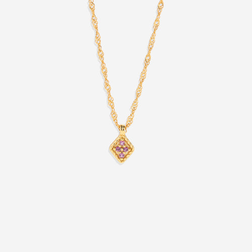 Dainty Birthstone Kite Necklace