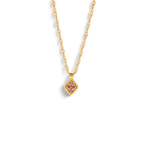 Dainty Birthstone Kite Necklace