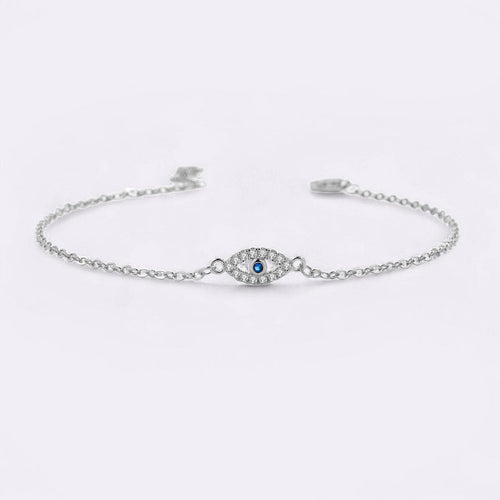 Dainty Evil Eye Charm Bracelet