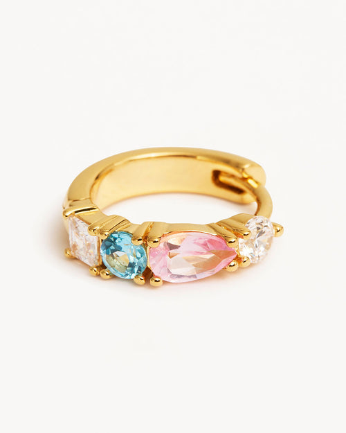 Yellow Gold Vermeil Cherish Deeply Hoops