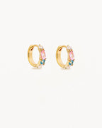Yellow Gold Vermeil Cherish Deeply Hoops