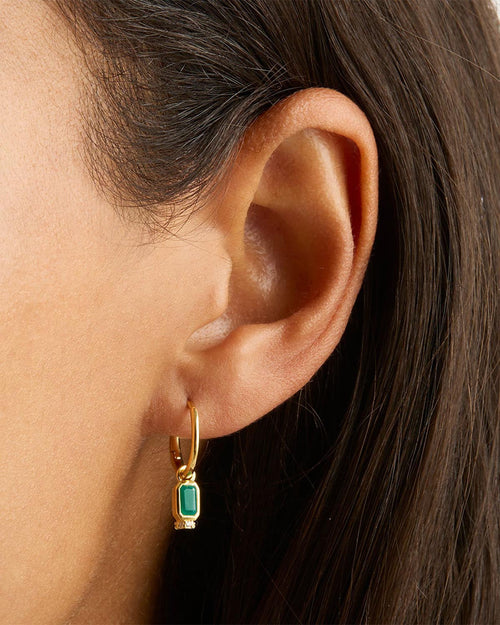 Yellow Gold Vermeil Strength Within Hoops