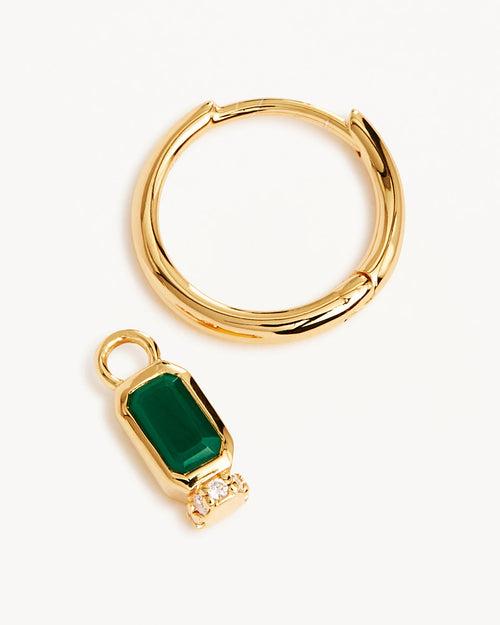 Yellow Gold Vermeil Strength Within Hoops