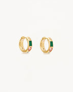Yellow Gold Vermeil Connect to the Universe Hoops