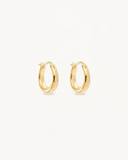 Yellow Gold Vermeil Infinite Horizon Small Hoops
