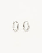 White Gold Vermeil Infinite Horizon Small Hoops