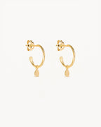 Yellow Gold Vermeil Grace Hoops