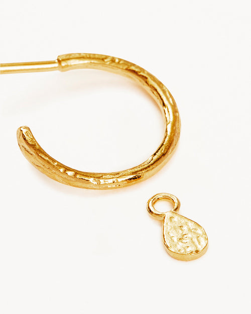Yellow Gold Vermeil Grace Hoops