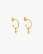 Yellow Gold Vermeil Starlight Hoops