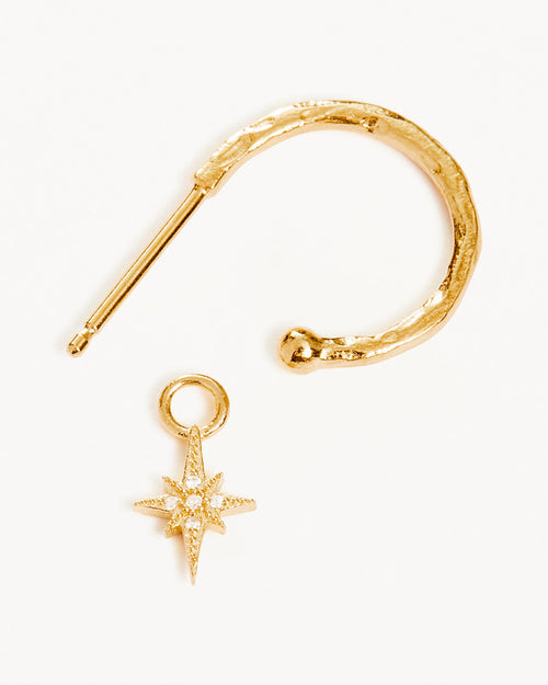 Yellow Gold Vermeil Starlight Hoops