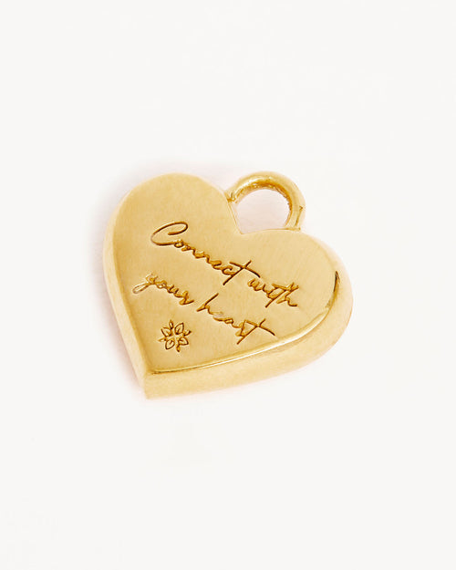 Yellow Gold Vermeil Connect With Your Heart Hoops