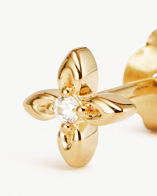 Yellow Gold Vermeil Live in Light Stud Earrings