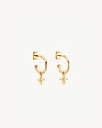 Yellow Gold Vermeil Live in Light Hoop Earrings