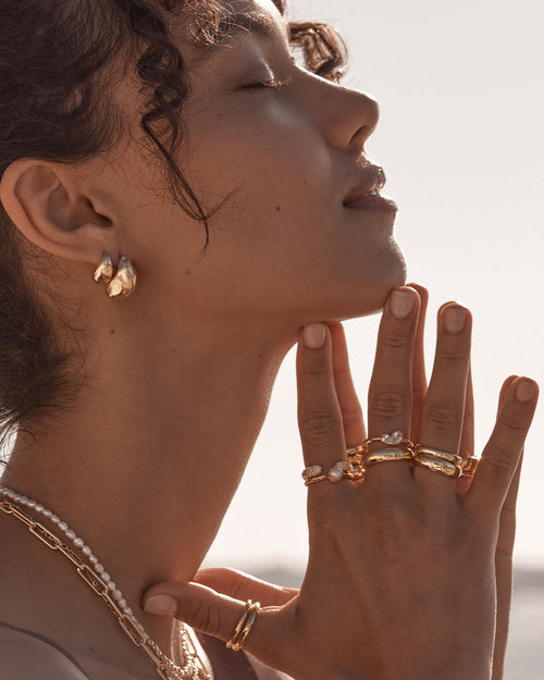 Yellow Gold Vermeil Wild Heart Small Earrings