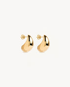 Yellow Gold Vermeil Made of Magic Large Earrings