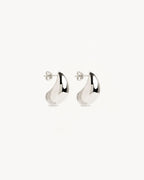 White Gold Vermeil Made of Magic Large Earrings