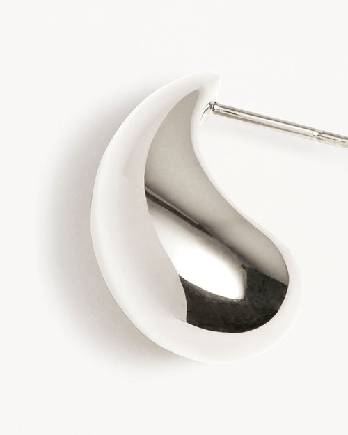 White Gold Vermeil Made of Magic Large Earrings